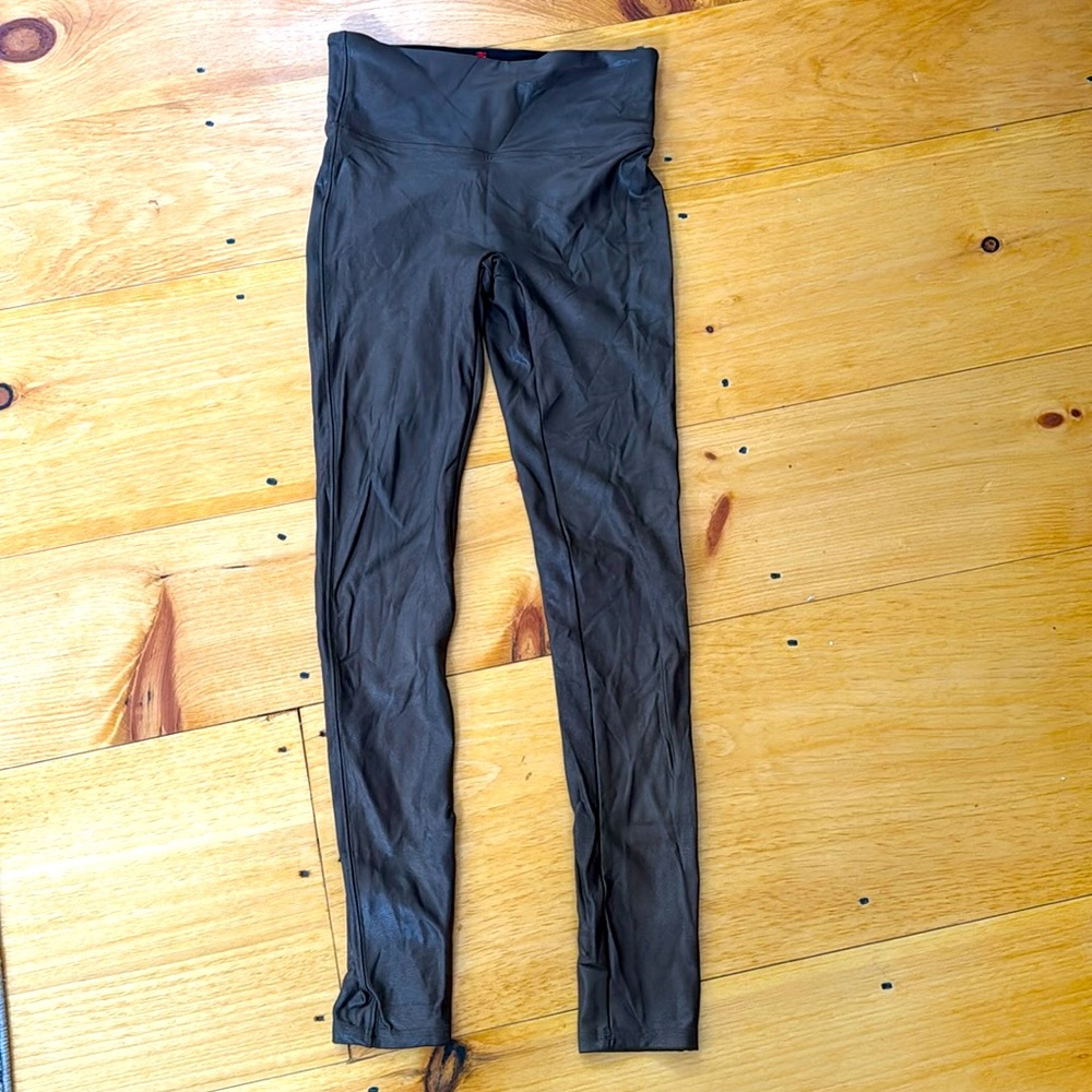 Brown metallic spanx-small